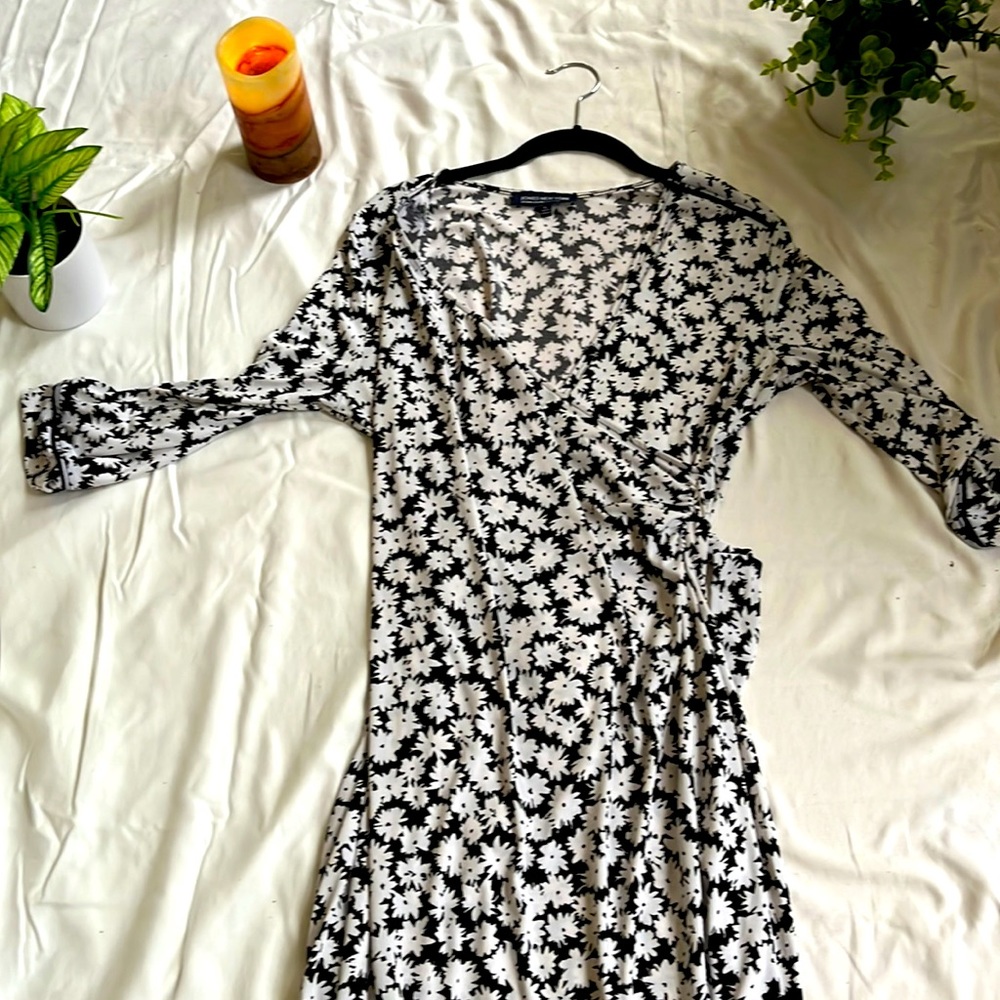 Floral Beachy Black and White Sundresss